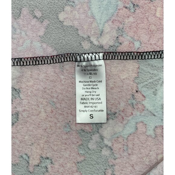 LULAROE "Simply Comfortable" Dress Size Small Floral Multicolor Pockets Stretch - Picture 10 of 16